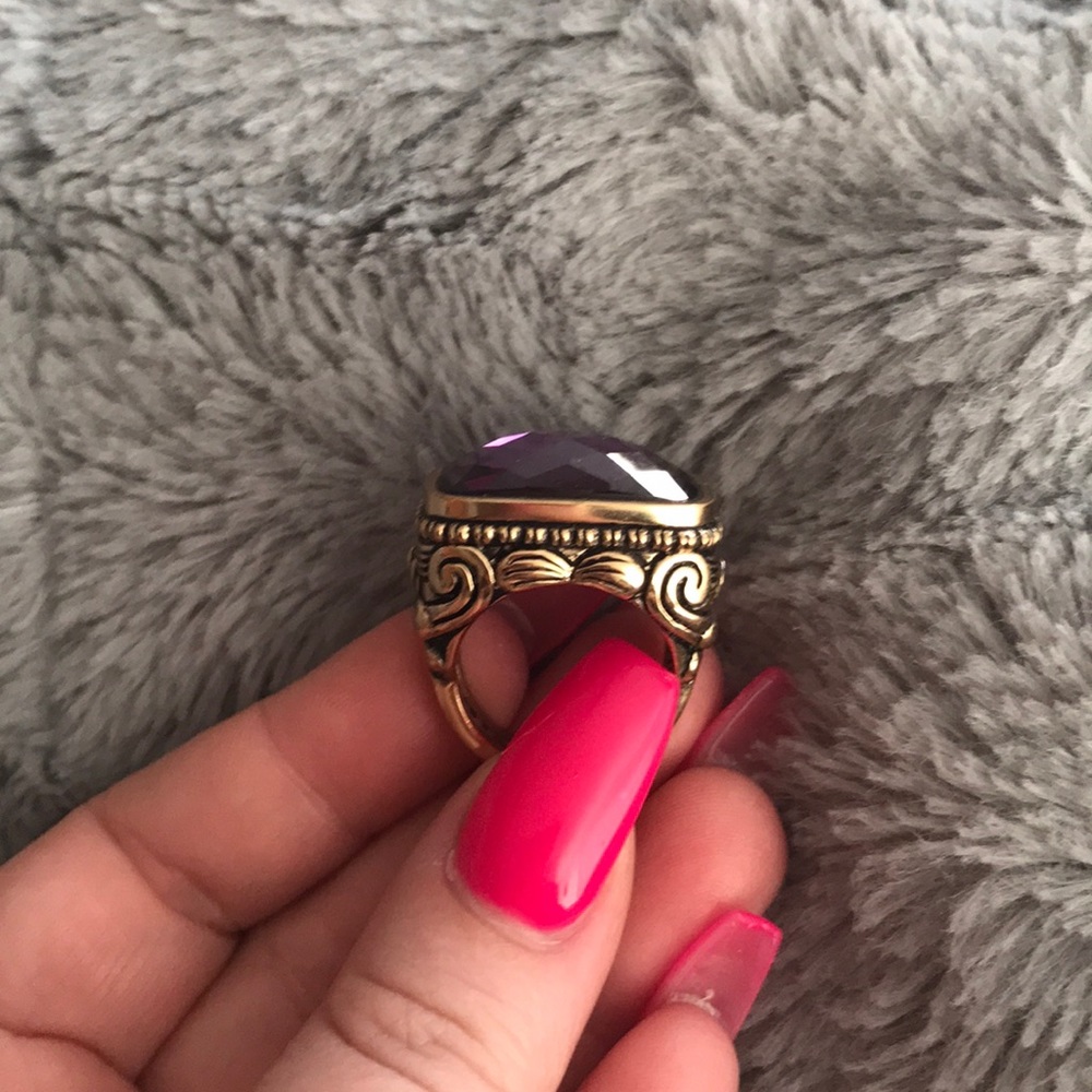 Barse Purple Stone Ring